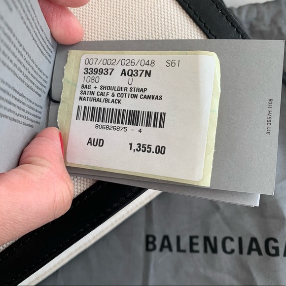 Balenciaga medium canvas pouch - Picture 4 of 11